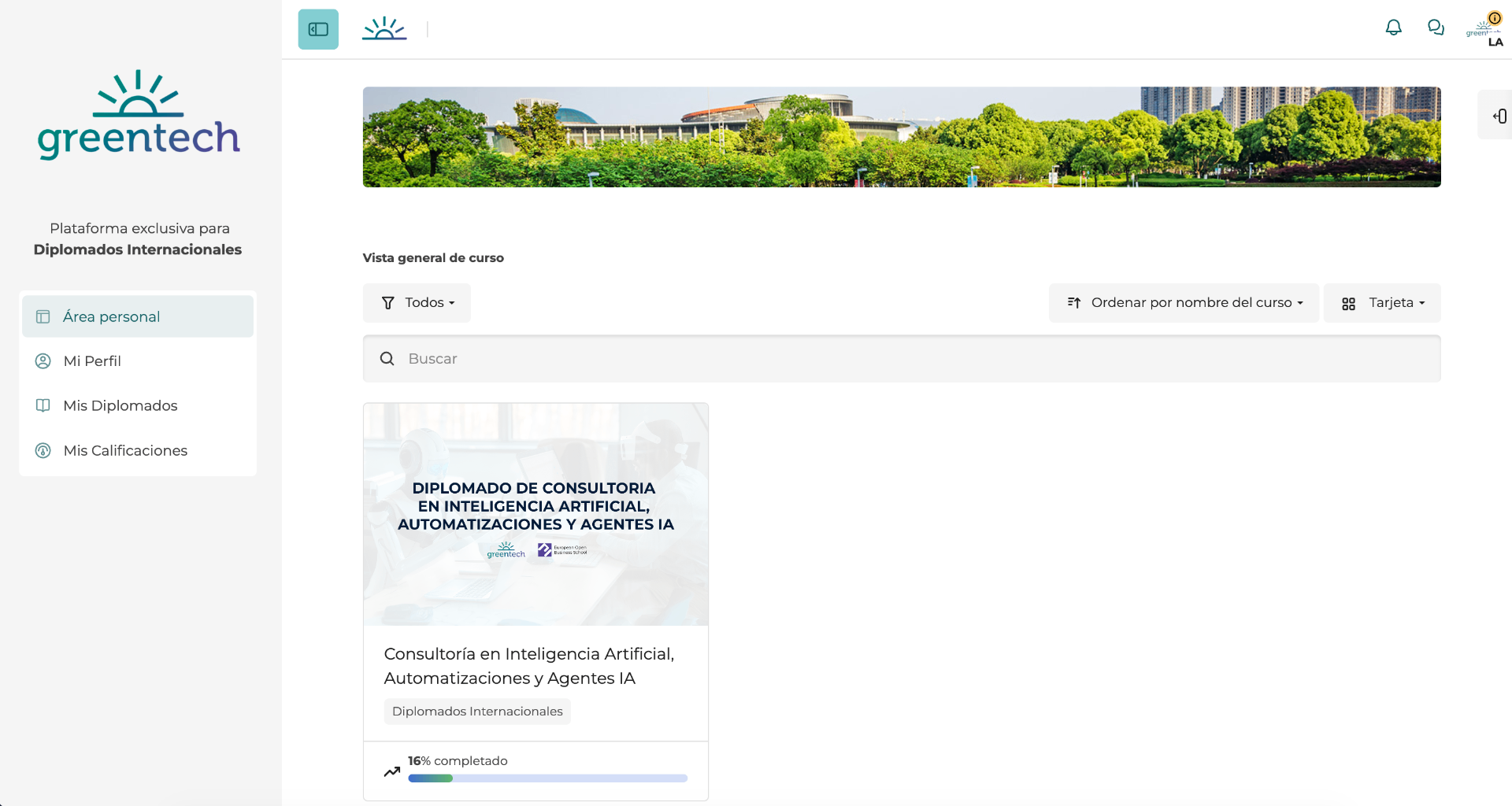 Plataforma Diplomados — vista 1